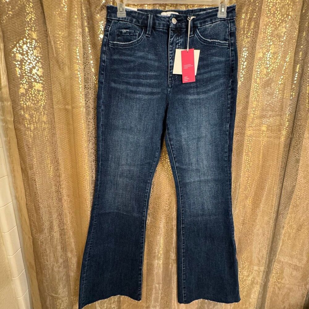 Lovervet X Moco Boutique Dark Wash Tummy Control Flare Jeans‎ 13/31